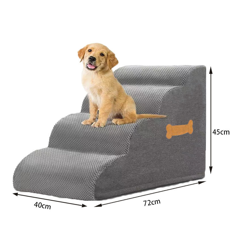 Rampe escalier mousse chien – Accès canapé & lit, 3 tailles