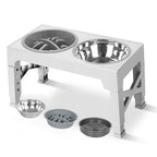 Station repas surélevée réglable chien – Anti-glouton, 4 hauteurs